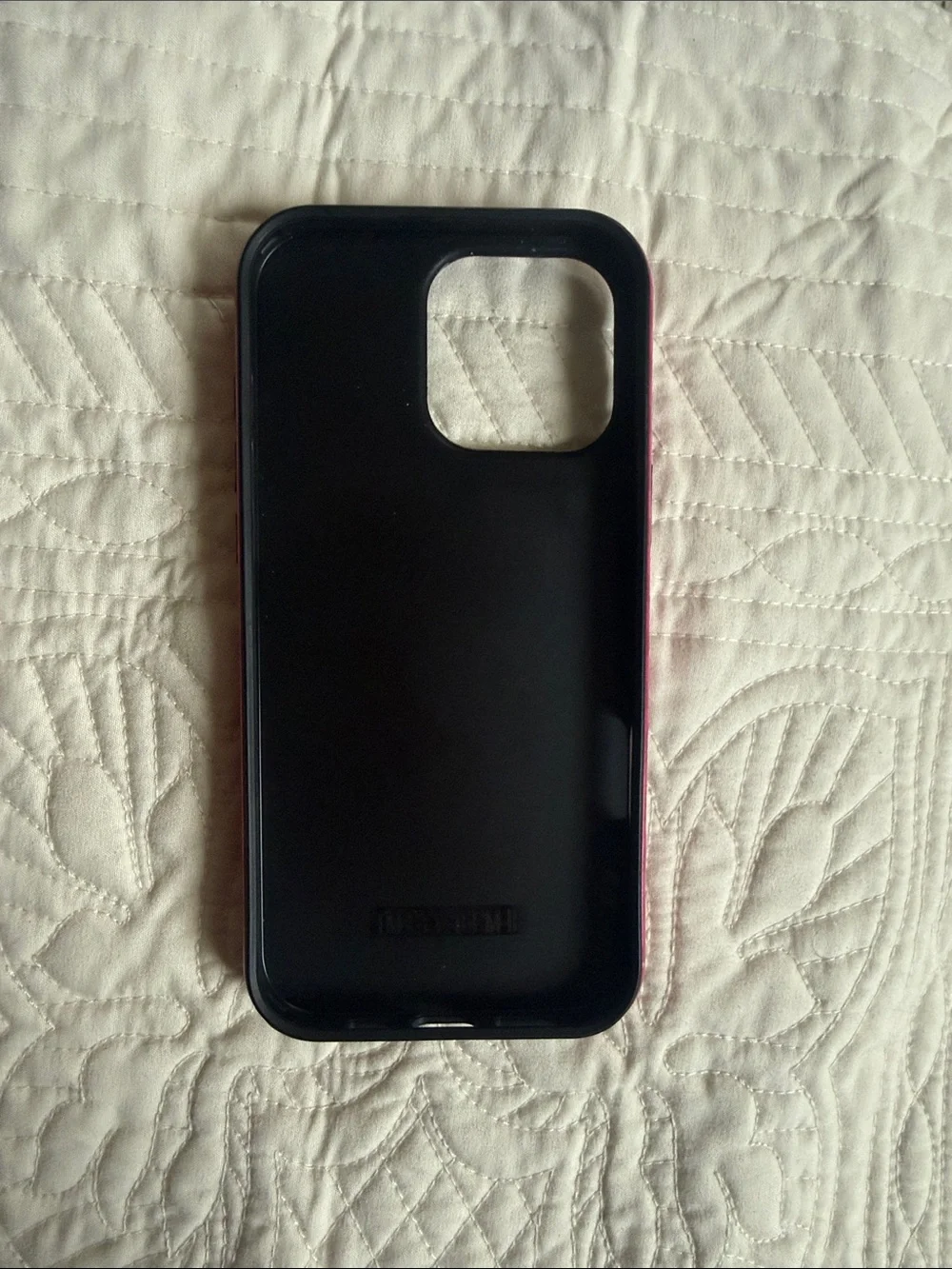 Fragola Hot Pink Plaid Phone Case with Glossy Finish